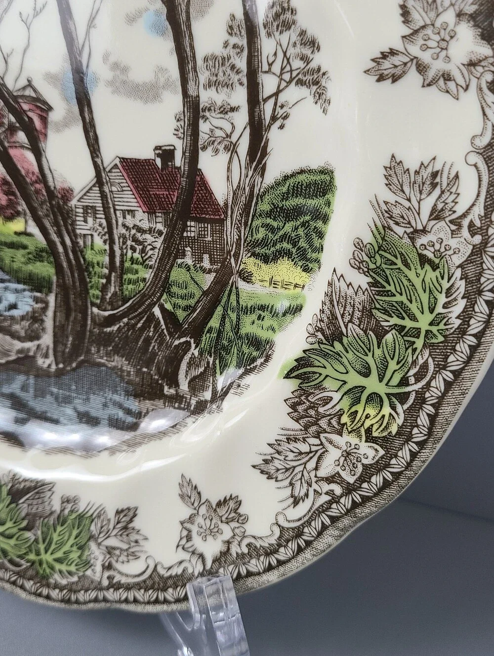 Johnson Brothers Friendly Village Willow By The Brook Plate